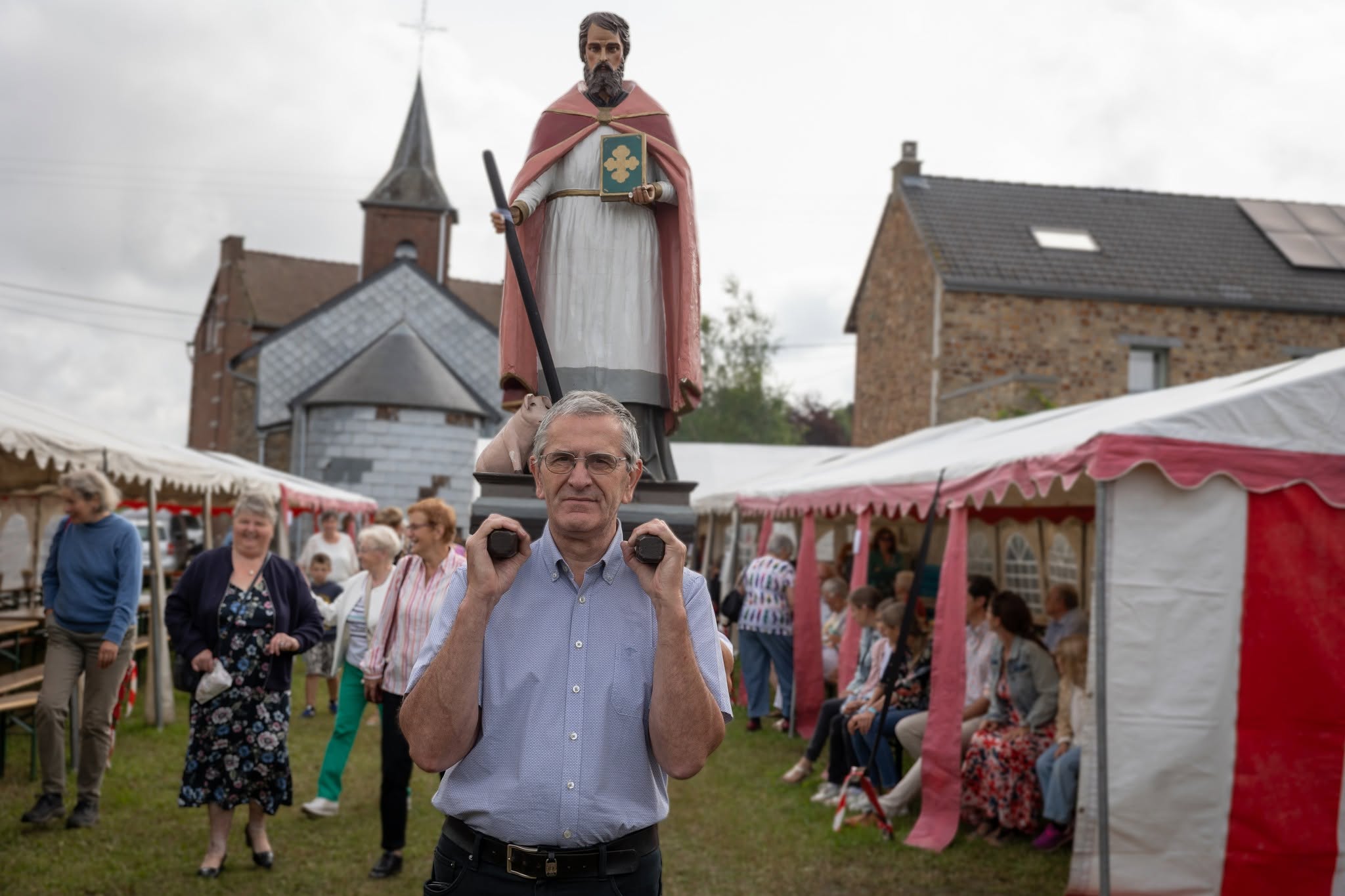 Illustration souvenir : Procession Saint Mort et messe en plain air